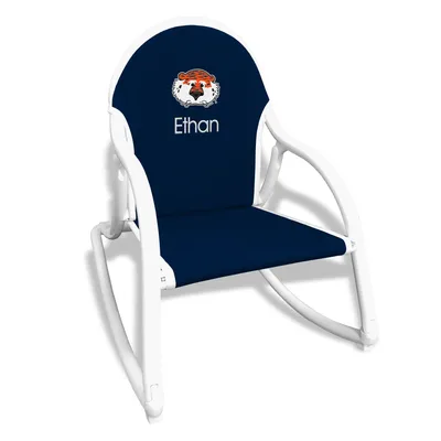 Auburn Tigers Children's Mascot Logo Personalized Rocking Chair - Navy