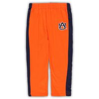 Infant Navy/Orange Auburn Tigers Little Kicker Long Sleeve Bodysuit and Sweatpants Set