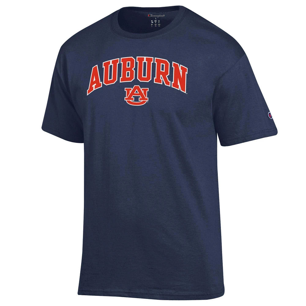 Men's Champion  Navy Auburn Tigers Arch Over Logo T-Shirt