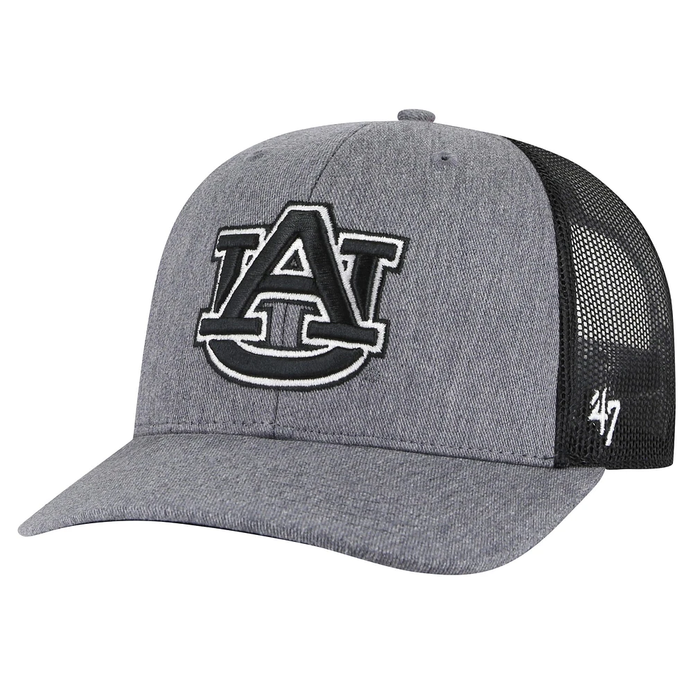 Casquette réglable '47 Charcoal Auburn Tigers Carbon Trucker pour hommes