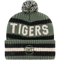 Bonnet en tricot à revers Bering pour hommes '47 Green Auburn Tigers OHT Military Appréciation avec pompon