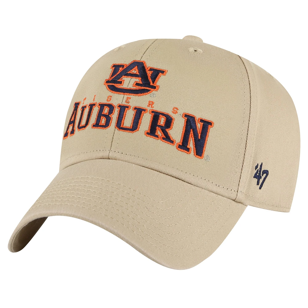 Casquette ajustable Powell MVP Khaki Auburn Tigers '47 pour homme