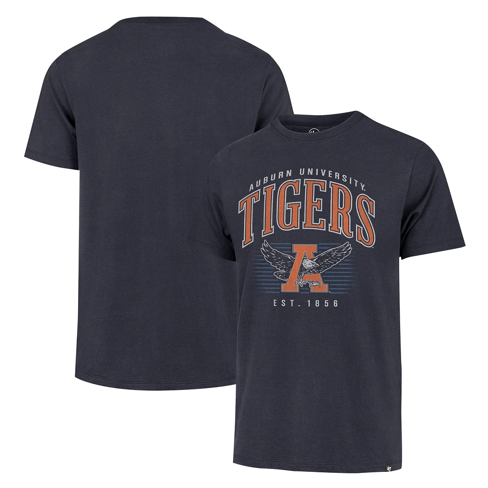 Men's '47 Navy Auburn Tigers Double Header Franklin T-Shirt