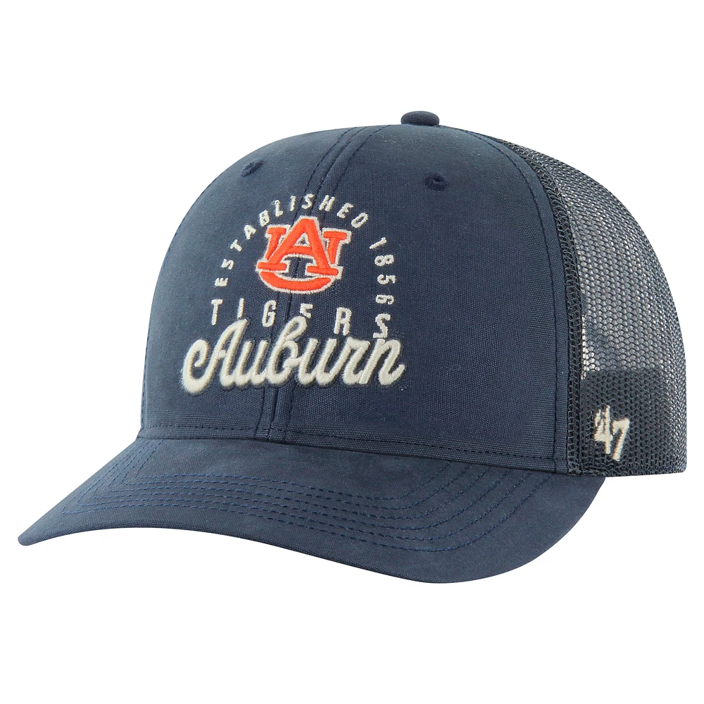 Men's '47 Navy Auburn Tigers Pitstop Trucker Adjustable Hat