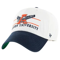 Casquette ajustable '47 White Auburn Tigers Gridiron Clean Up pour homme