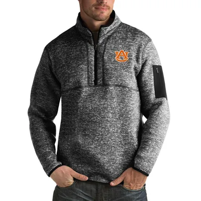 Auburn Tigers Antigua Fortune Big & Tall Quarter-Zip Pullover Jacket