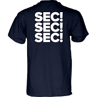 Men's Blue 84 Navy Auburn Tigers 2024 SEC Basketball Conference Tournament Champions Locker Room T-Shirt