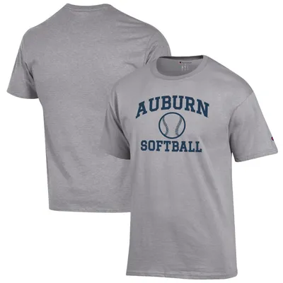 Auburn Tigers Champion Softball Icon T-Shirt - Gray