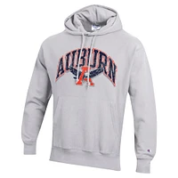 Men's Champion Gray Auburn Tigers Vault Late Night Reverse Weave Pullover Hoodie