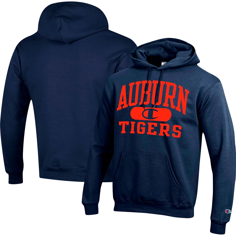 Sweat à capuche Champion Navy Auburn Tigers Arch Pill pour homme