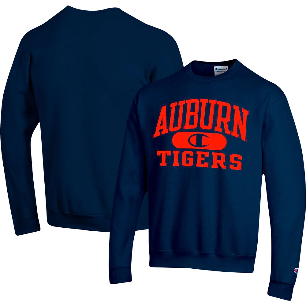 Men's Champion Navy Auburn Tigers Arch Pill Sweatshirt