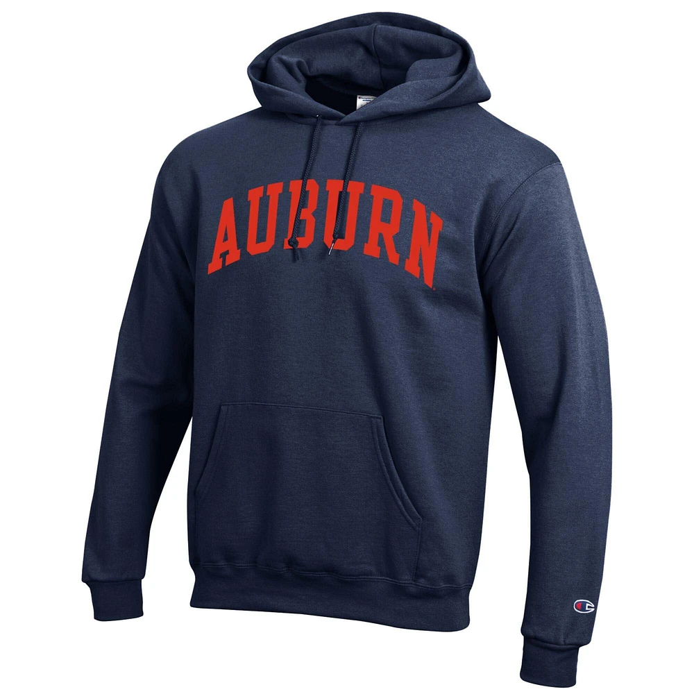 Men's Champion  Navy Auburn Tigers Basic Arch Fleece Pullover Hoodie