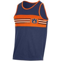 Men's Champion Navy Auburn Tigers Colorblock Tank Top