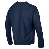 Men's Champion Navy Auburn Tigers Vault Late Night Reverse Weave Pullover Sweatshirt