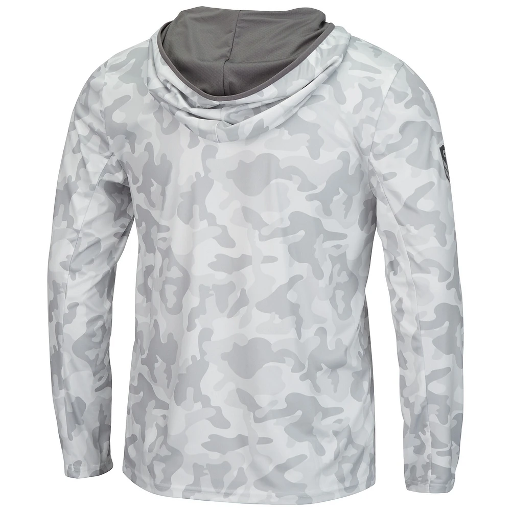 Colosseum Arctic Camo Auburn Tigers OHT Military Appreciation Sweat à capuche manches longues pour homme