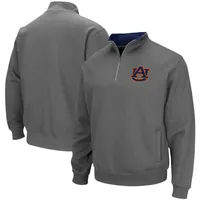 Veste Colosseum Charcoal Auburn Tigers Tortugas Logo Quarter-Zip Pullover pour homme