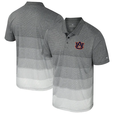 Polo en maille rayé Auburn Tigers gris Colosseum pour hommes