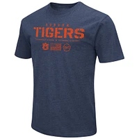 T-shirt Colosseum Heather Navy Auburn Tigers OHT Military Appreciation Flag 2.0 pour homme