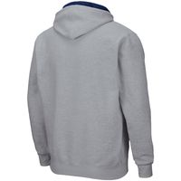 Men's Colosseum Heathered Gray Auburn Tigers Arch & Logo 3.0 Full-Zip Hoodie