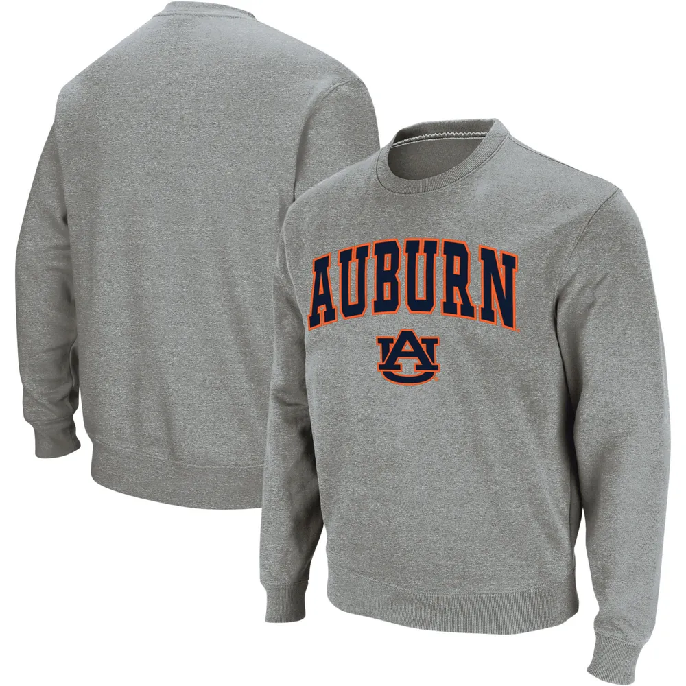 Sweat Colosseum gris chiné avec arche et logo Tigres Auburn pour homme