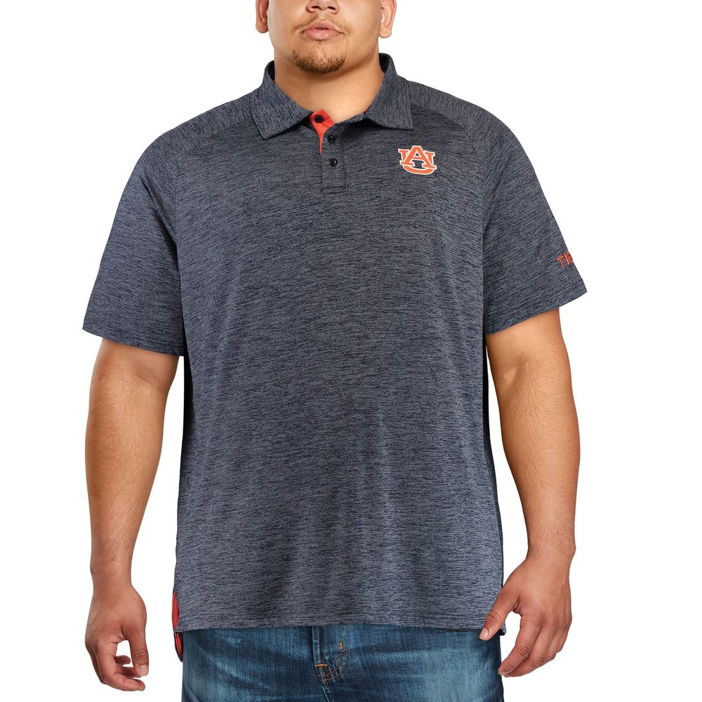 Men's Colosseum Navy Auburn Tigers Big & Tall Down Swing Polo