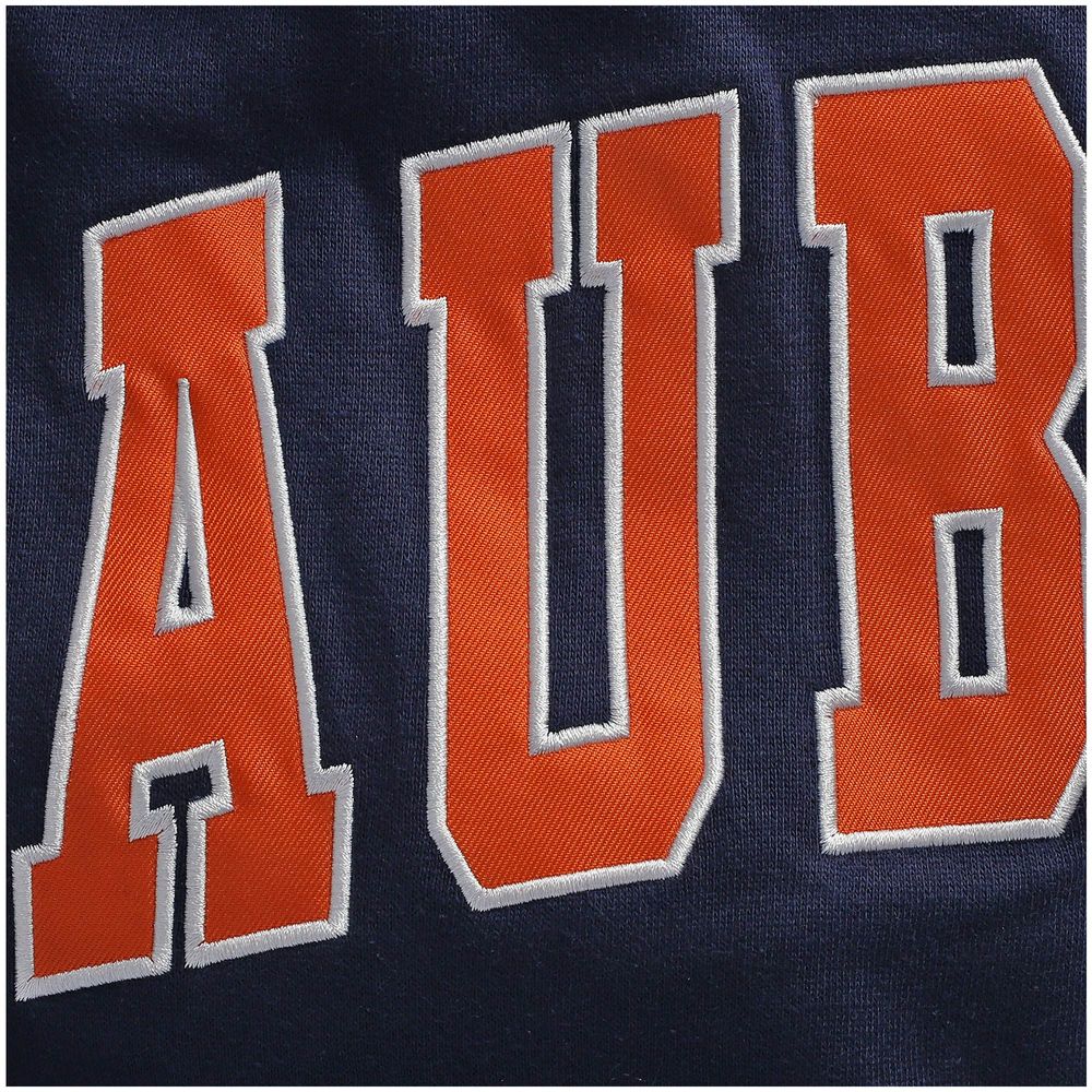 Men's Colosseum Navy Auburn Tigers Big & Tall Full-Zip Hoodie