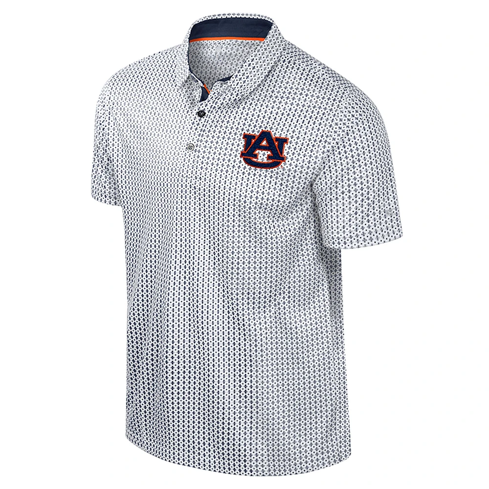 Men's Colosseum Navy Auburn Tigers Big & Tall Marty Rival Polo
