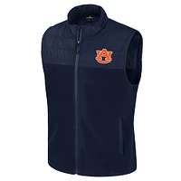 Men's Colosseum  Navy Auburn Tigers Block The Sun Full-Zip Vest