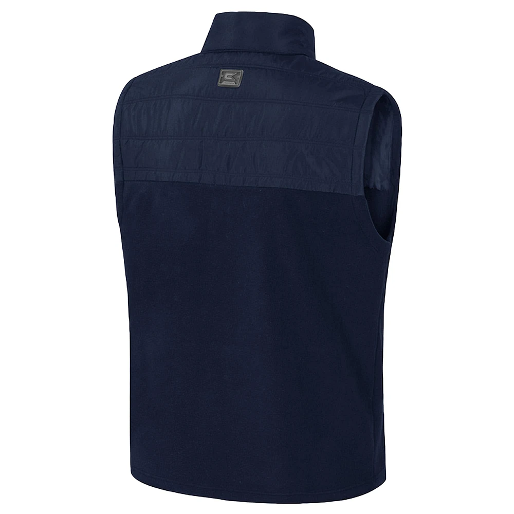 Men's Colosseum  Navy Auburn Tigers Block The Sun Full-Zip Vest