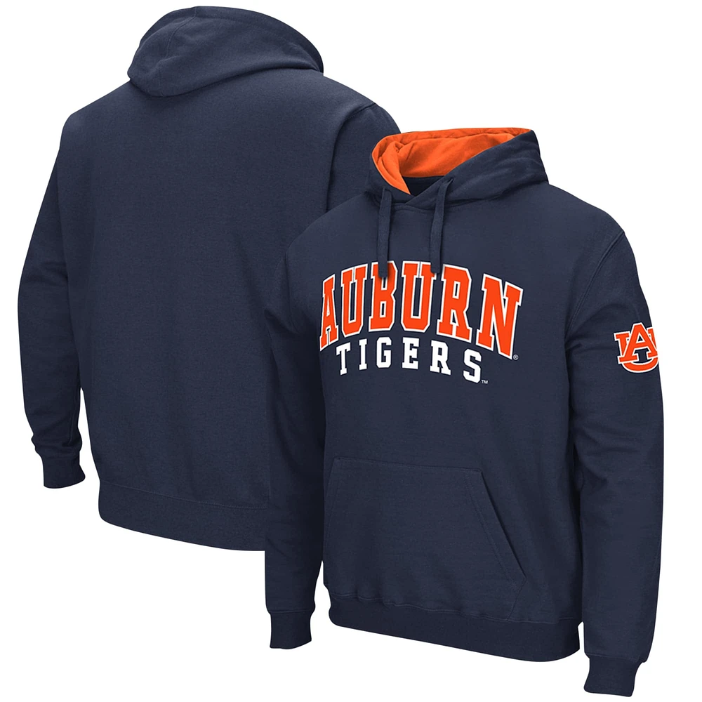 Sweat à capuche Colosseum Navy Auburn Tigers Double Arch pour hommes