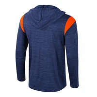 Men's Colosseum Navy Auburn Tigers Dozer Half-Zip Windshirt