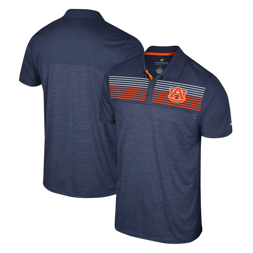 Men's Colosseum Navy Auburn Tigers Langmore Polo