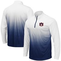 Men's Colosseum Navy Auburn Tigers Magic Team Logo Quarter-Zip Jacket