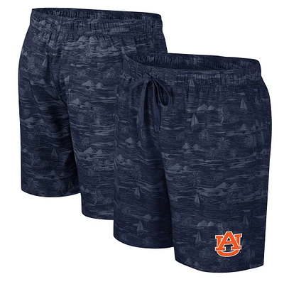 Short de bain Ozark Colosseum bleu marine Auburn Tigers pour hommes