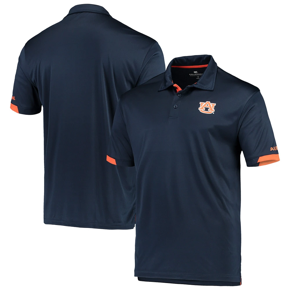 Men's Colosseum Navy Auburn Tigers Santry Lightweight Polo