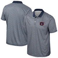 Men's Colosseum Navy Auburn Tigers Striped Polo