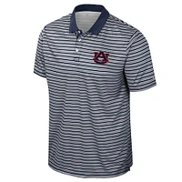 Men's Colosseum Navy Auburn Tigers Striped Polo