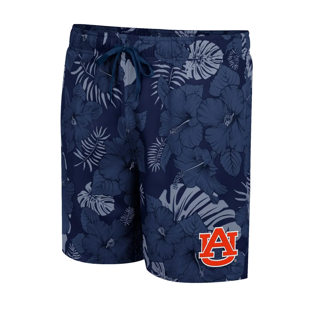 Men's Colosseum Navy Auburn Tigers The Dude Swim Shorts