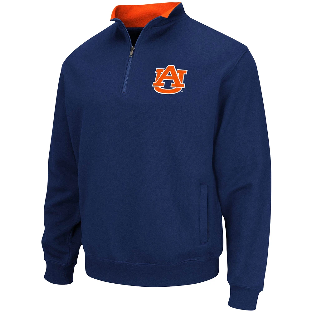 Veste Colosseum Navy Auburn Tigers Tortugas Logo Quarter-Zip Pullover pour homme