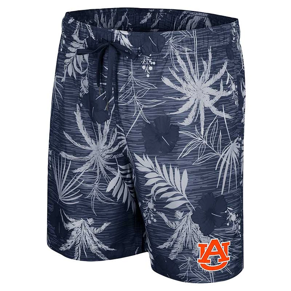 Colosseum Navy Auburn Tigers What Else is New Swim Shorts pour homme