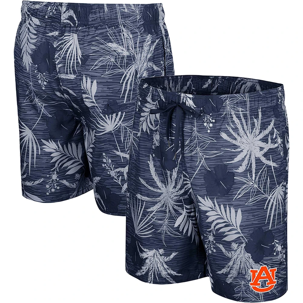 Men's Colosseum Navy Auburn Tigers What Else is New Swim Shorts