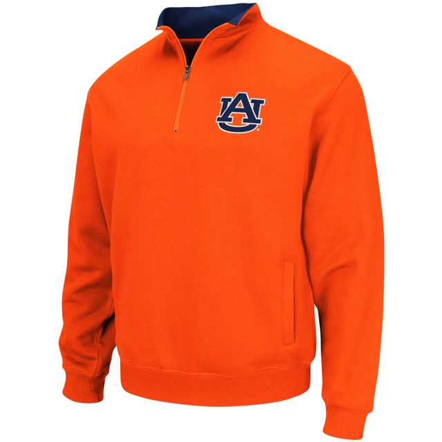 Veste Colosseum Orange Auburn Tigers Tortugas Logo Quarter-Zip Pullover pour homme