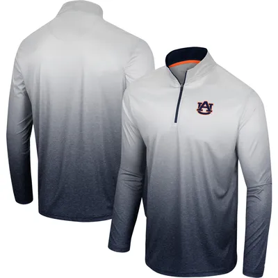 Coupe-vent à quart de zip pour homme Colosseum White/Navy Auburn Tigers Laws of Physics