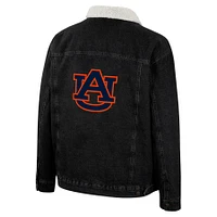 Veste en jean Colosseum x Wrangler Charcoal Auburn Tigers Western pour homme