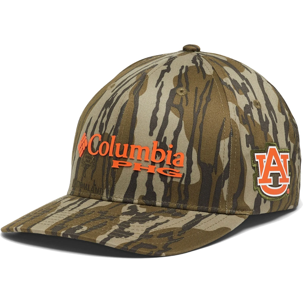 Casquette Columbia Mossy Oak Camo Auburn Tigers Bottomland Flex pour homme