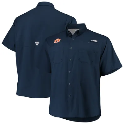 Auburn Tigers Columbia Big & Tall Collegiate Tamiami Button-Down Shirt - Navy