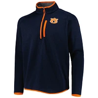 Men's Columbia Navy Auburn Tigers Canyon Point Omni-Shield Raglan Half-Zip Top