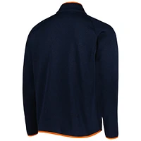 Men's Columbia Navy Auburn Tigers Canyon Point Omni-Shield Raglan Half-Zip Top