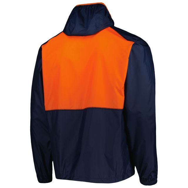 Veste coupe-vent à glissière pleine longueur Columbia Auburn Tigers Flash Forward pour homme