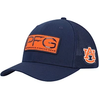 Casquette Columbia Navy Auburn Tigers PFG Hooks Flex pour homme